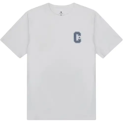 Converse T Shirts Men's Gray Crew Neck Moderate