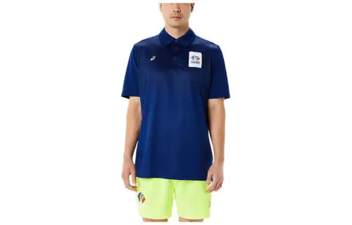 Asics Polo Shirt Men's Dark Blue