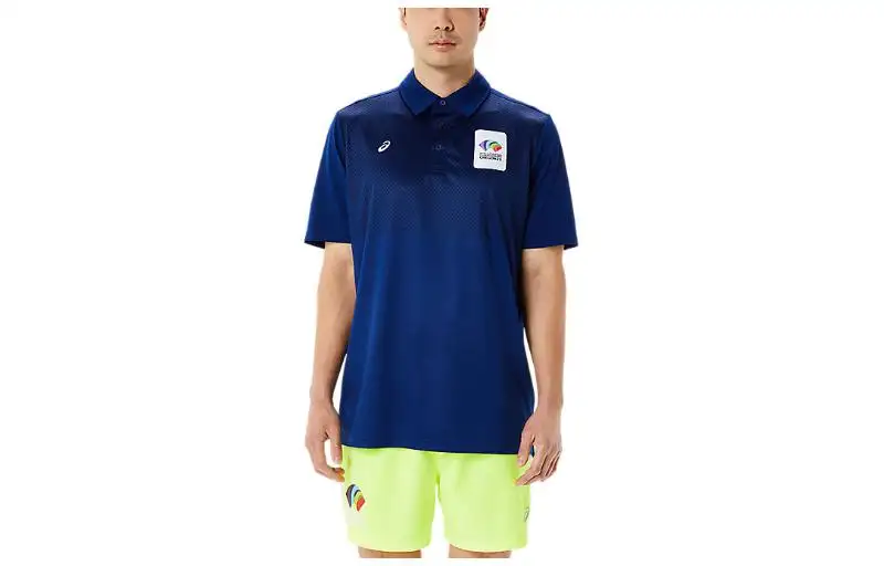Asics Polo Shirt Men's Dark Blue