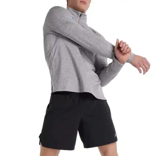 New Balance United Airlines NYCHeat Grid Sweatshirt Men's Gray