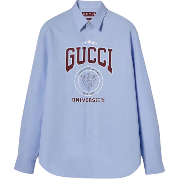 Мужская shirt Gucci GUCCI SS25 (светло-голубая)