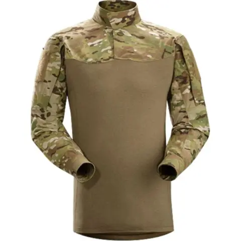 Arcteryx Shirts Men's Multicam/Camouflage Stand Collar Moderate Other