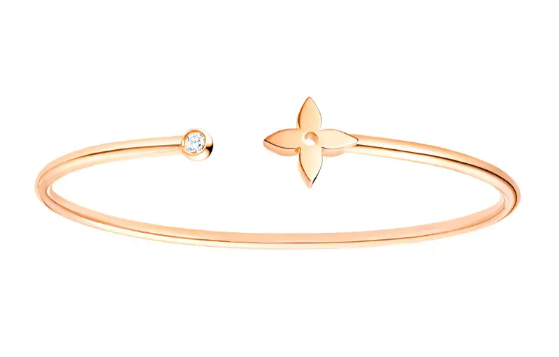 LOUIS VUITTON Idylle Blossom Twist Bracelet Pink Gold