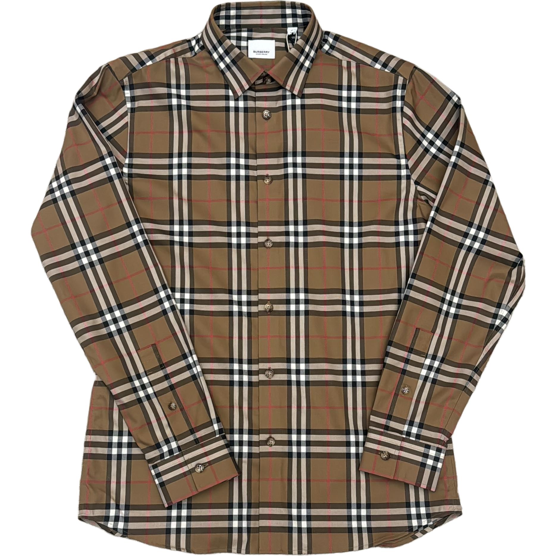 Мужская рубашка Burberry (коричневая)