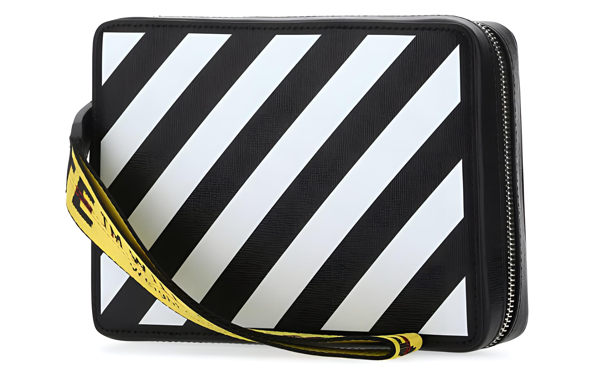Мужская сумка OFF-WHITE (черно-белая) — фото 2
