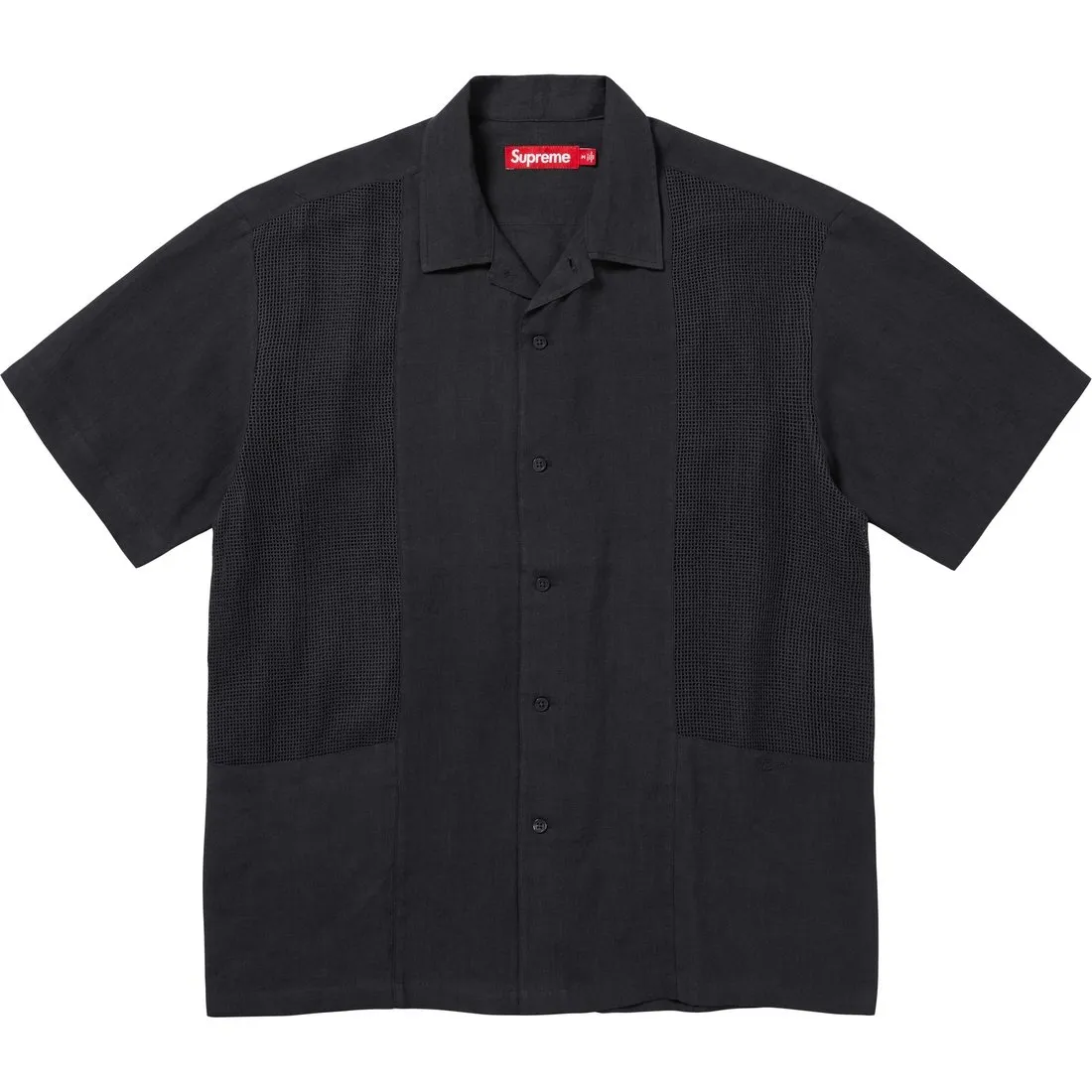Supreme Mesh Panel Linen S/S Shirt
