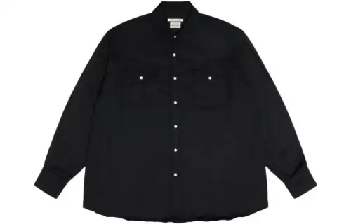 Stussy Shirts Unisex Black Lapel Moderate Other