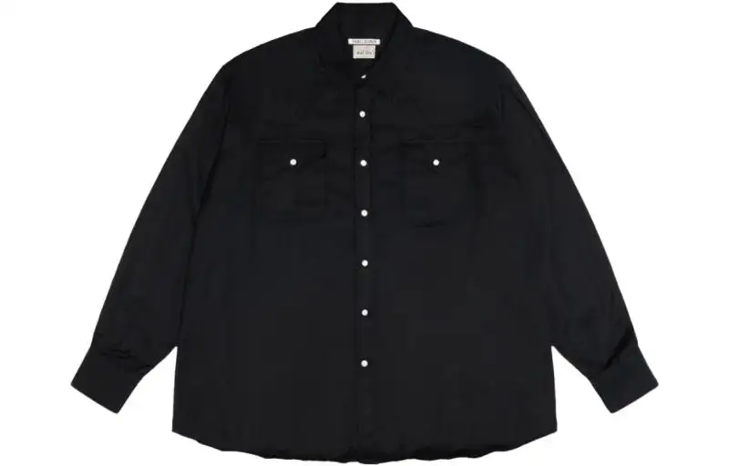 Stussy Shirts Unisex Black Lapel Moderate Other