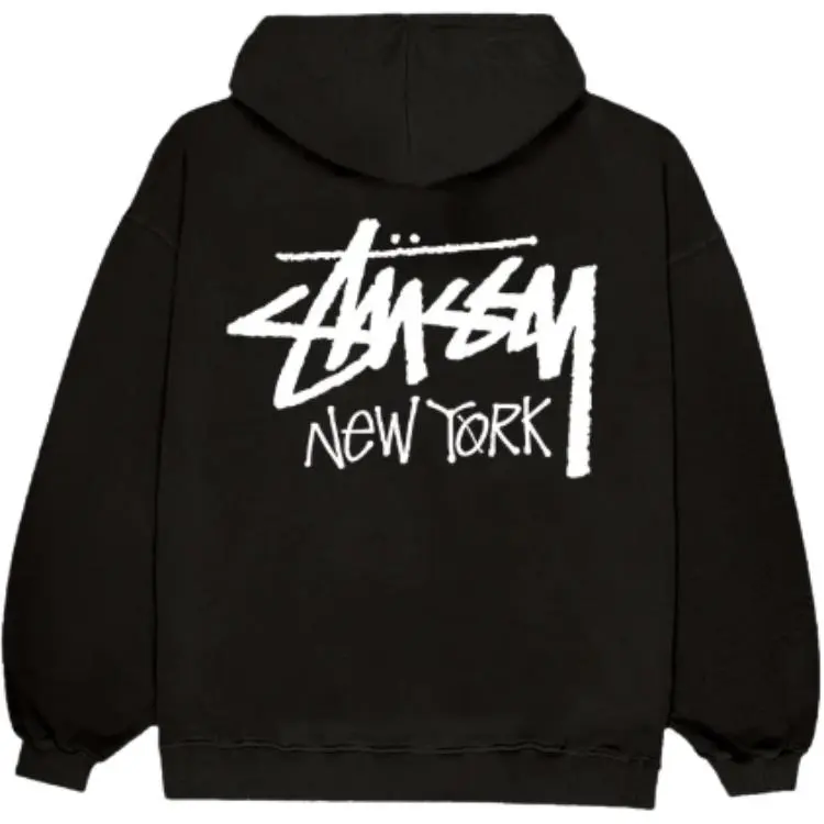 Stussy City Exclusive Sweatshirts Unisex Black Hooded (Non-detachable) Moderate