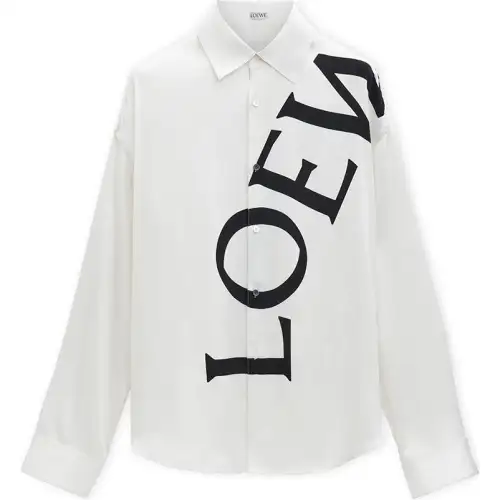 LOEWE Long Sleeve Silk Shirt