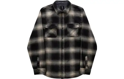Vans Shirts Men's Black Pointed Collar Moderate Other