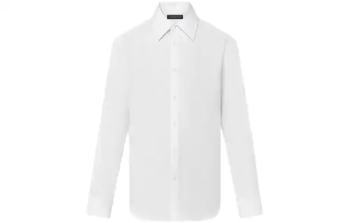 LOUIS VUITTON Shirts Men's White Lapel Moderate Other
