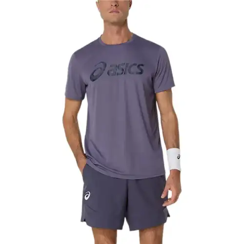 Asics SS25 T Shirt Men's Gray Purple