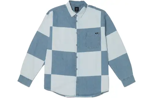 Vans Gomez Shirts Men's Blue Lapel Moderate Other