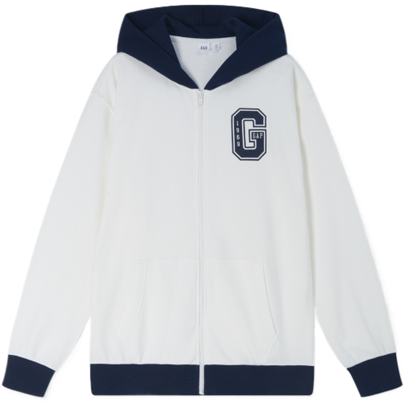 худи GAP GAP logo (сине-белое)