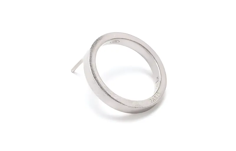 Maison Margiela Logo engraved Hoop Earring