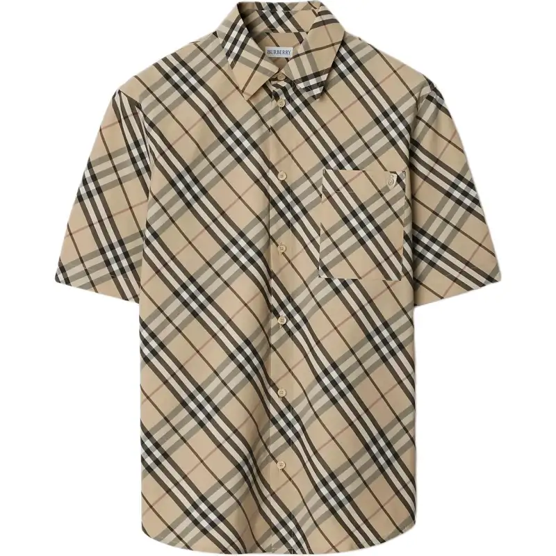 Burberry checked cotton shirt