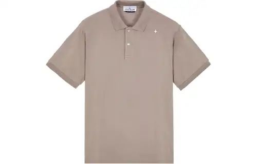 STONE ISLAND SS24 STELLINA Collection Polo Shirt Men's Dove Gray