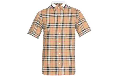 Burberry Shirts Men's Brown Moderate