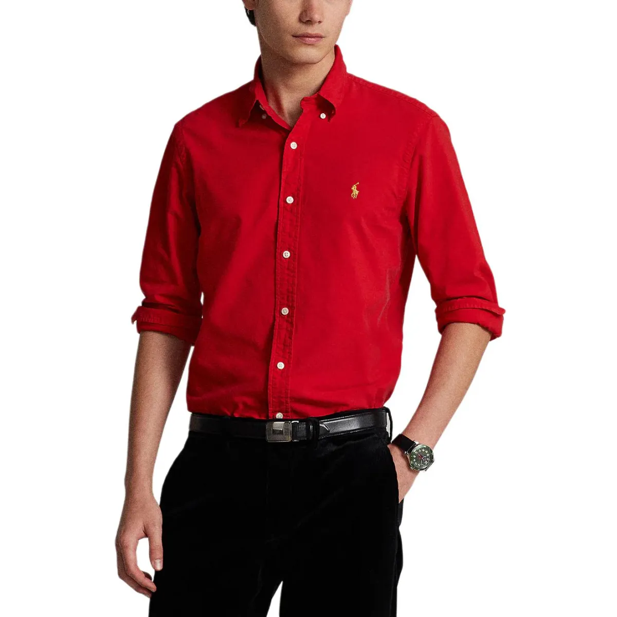 Polo Ralph Lauren SS23 Shirt Slim Fit Men's Red