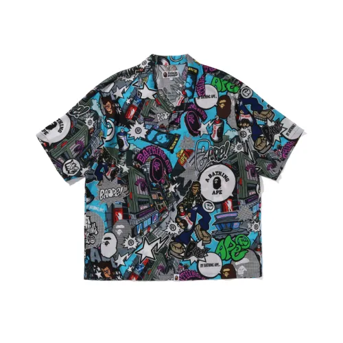 A BATHING APE SS24 COMIC ART Shirt Men's