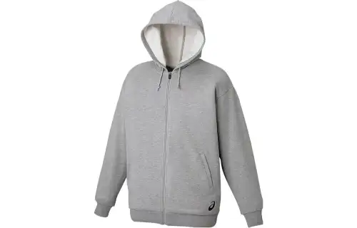 ASICS Sweatshirts Men's Gray Hooded Moderate Other