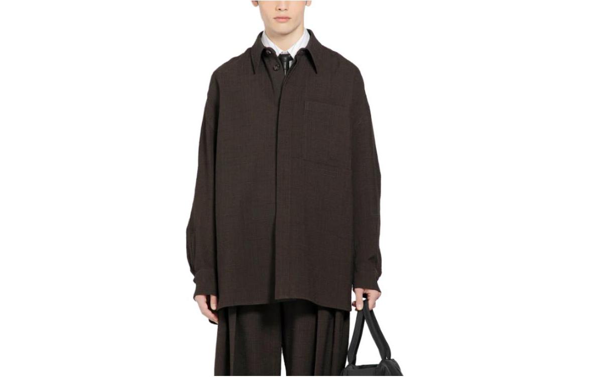 Мужская рубашка Bottega Veneta (коричневая)