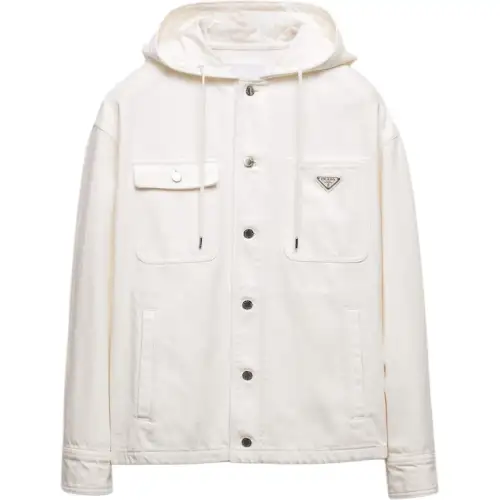 PRADA Hooded Denim Shirt