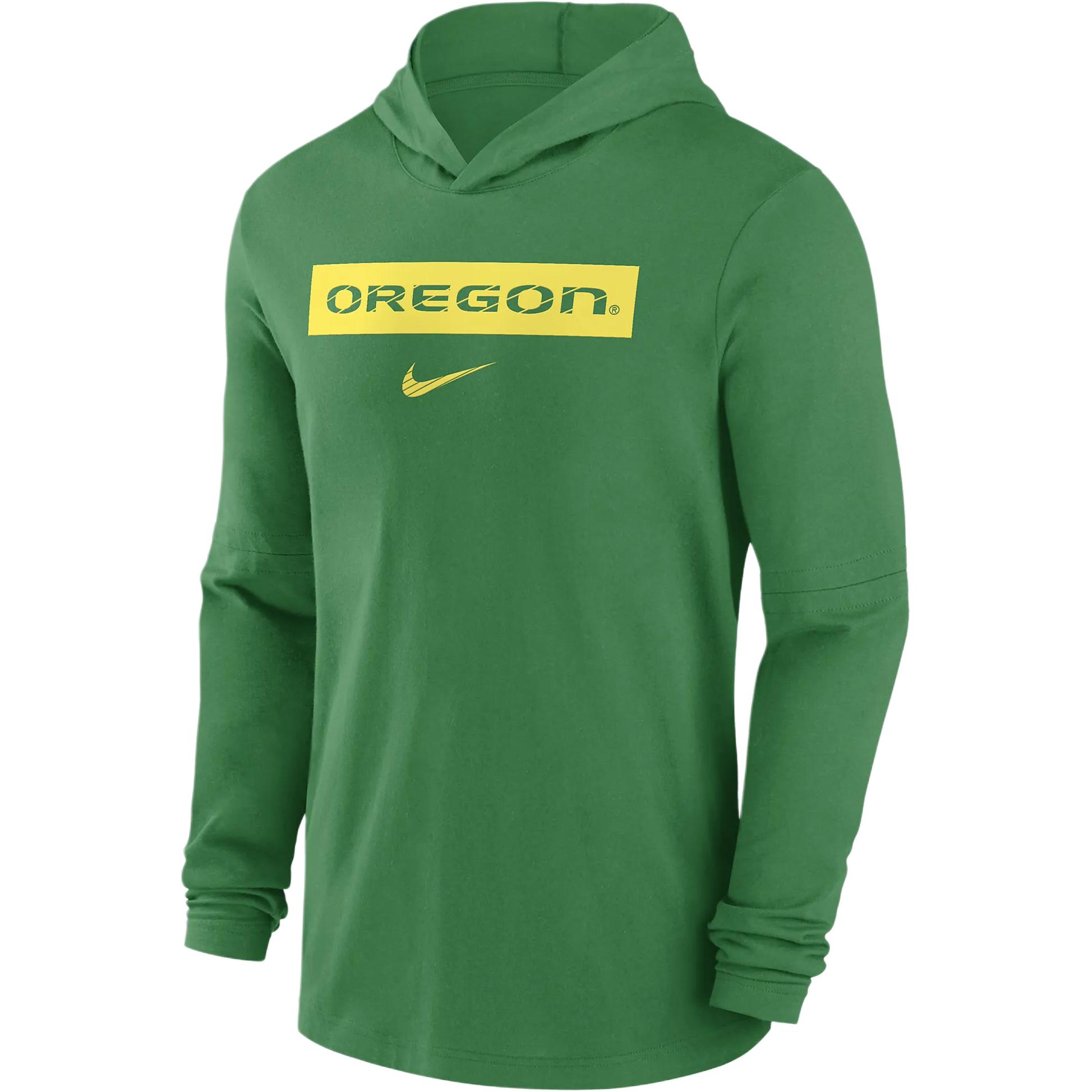 Nike Oregon Ducks Sideline Men's Nike Dri-FIT College Long-Sleeve Hooded Top