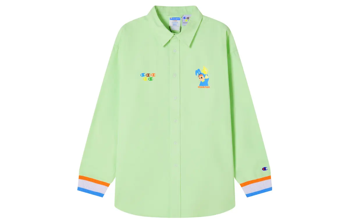Champion X Melting Sadness Champion X Melting Sadness Collaboration Collection Shirts Unisex Polo Collar Moderate Other