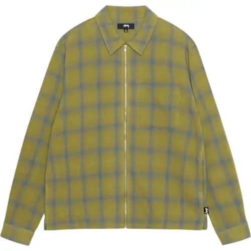 Stussy Twisted Yarn Plaid Zip Shirt