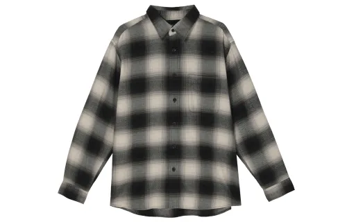 UNIQLO Shirts Unisex Black Pointed Collar Moderate Other
