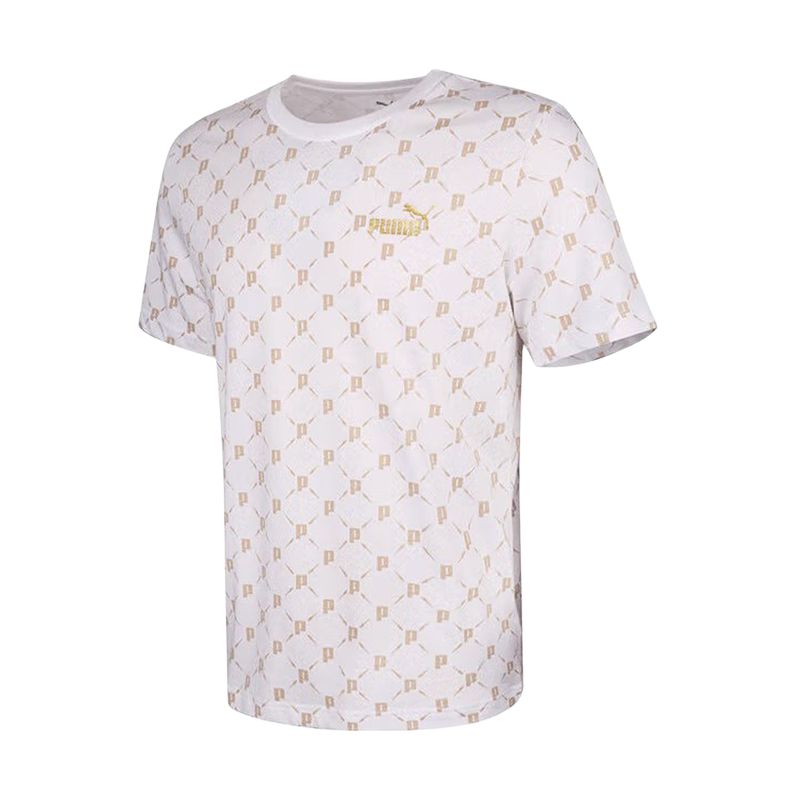 Футболка PUMA All-Over Print (слоновая кость)