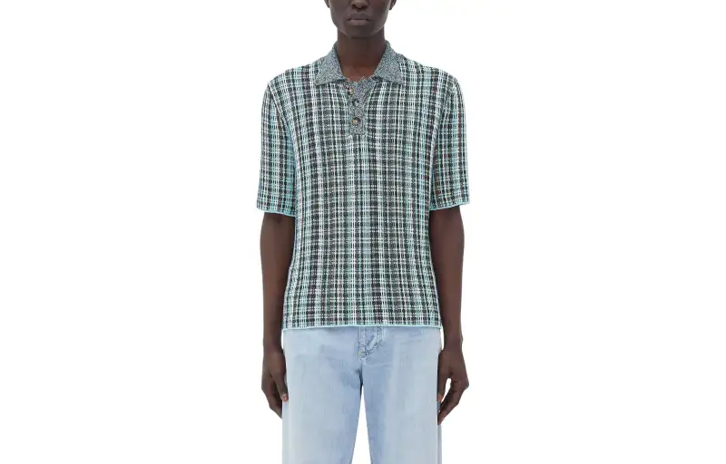Bottega Veneta SS24 Polo Shirt Men's Black