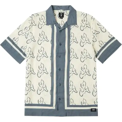 Vans SS25 Shirt Men's Yellow/Gray Blue