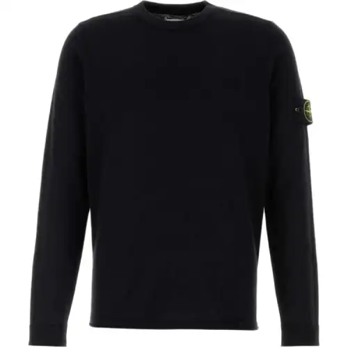 STONE ISLAND Logo Patch Crewneck Jumper