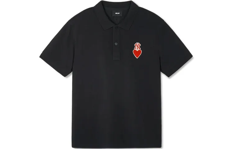 MLB New York Yankees Polo Shirts Unisex Black Moderate
