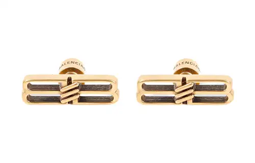 Balenciaga Stud Earrings Women's Gold