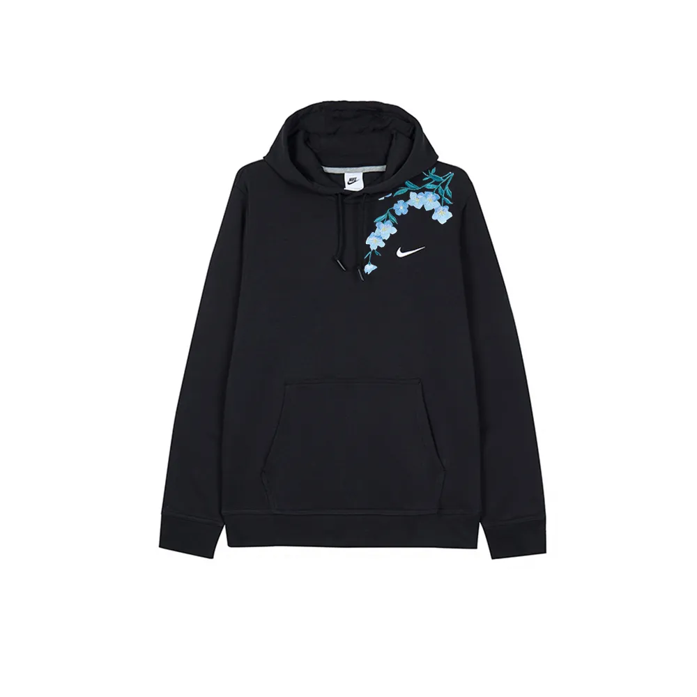 Nike Sweatshirts Men's Black Hooded Moderate Straight Fit