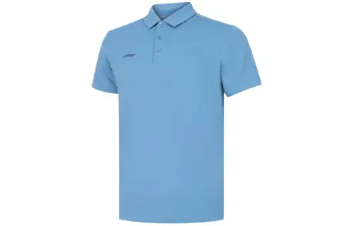 Li Ning Polo Shirt Men's Paris Blue