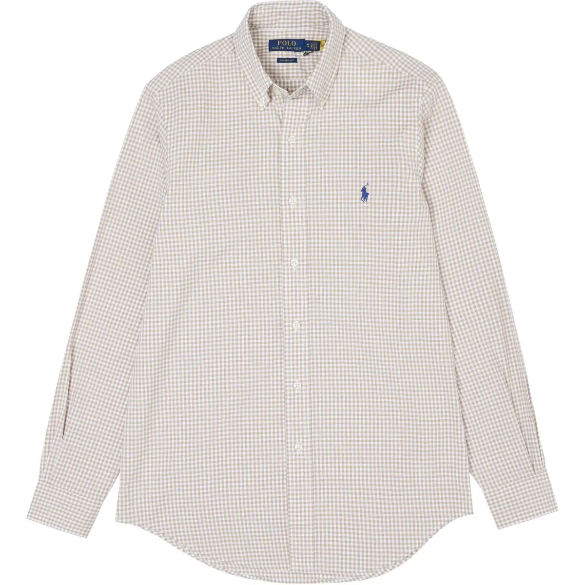 Polo Ralph Lauren Shirt Classic Version Men's Beige & White