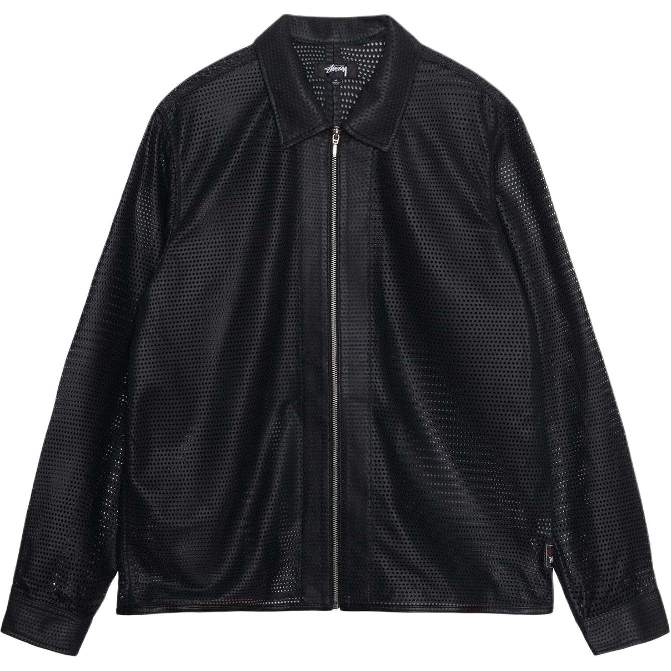 Рубашка Stussy SS24 ZIP SHIRT (черная)