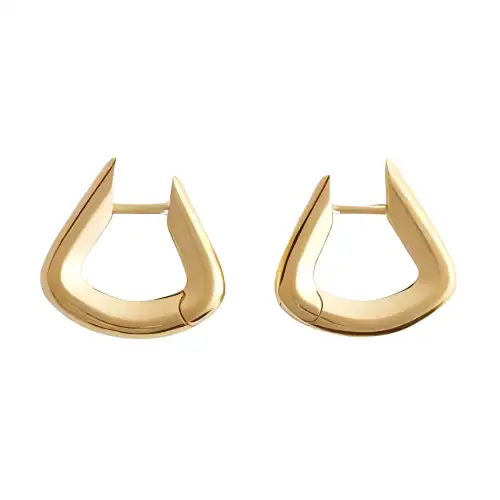 Bottega Veneta 18K Gold, Sterling Silver Earrings Men's Gold