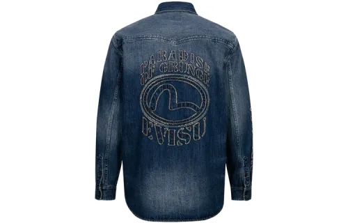 EVISU Appliqué detail Denim Shirt