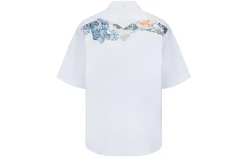 EVISU Shirts Men's White Lapel Moderate Other