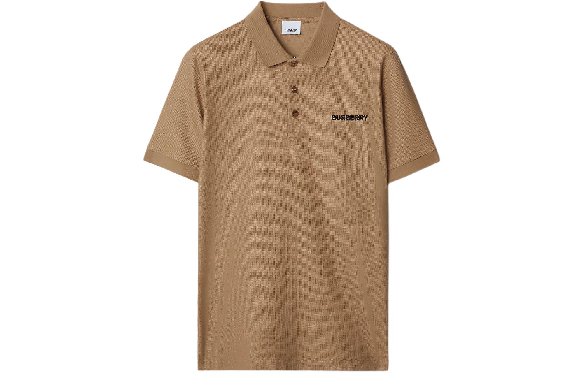 Мужская футболка Burberry Burberry SS24 LogoPoLo (бежевая)