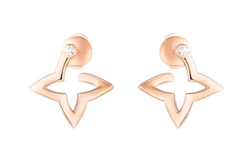 LOUIS VUITTON Ombre Blossom Mini Hoops Pink Gold And Diamonds