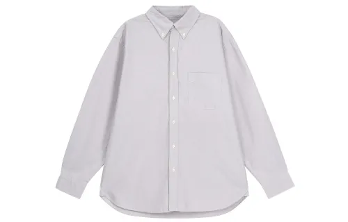 UNIQLO Shirts Men's Lead Gray Moderate
