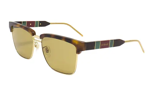 GUCCI Half-Rim Squared Sunglasses