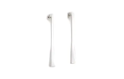 HERMES 925 Sterling Silver Earrings Women's Silver
